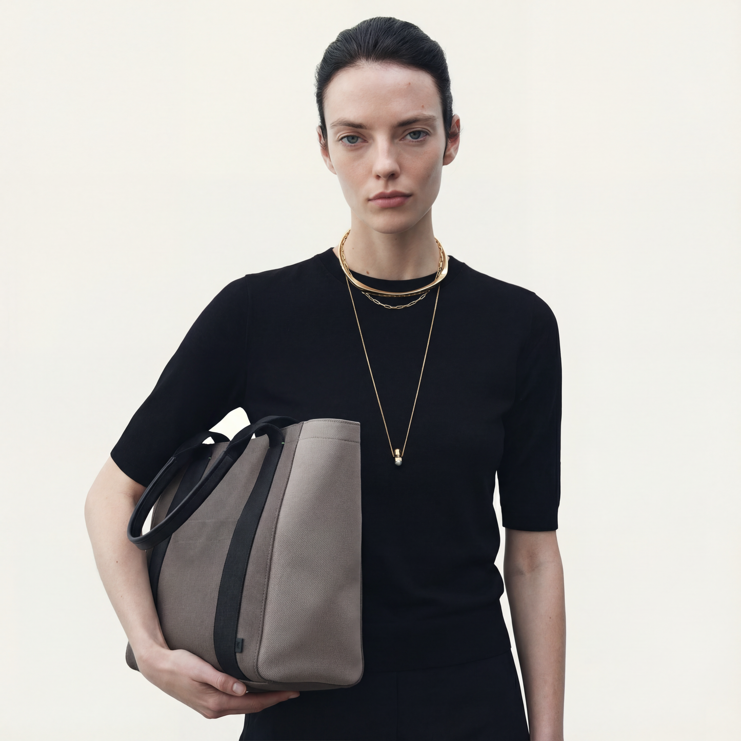 Eden 3-Colour Tote | Medium | Graphite
