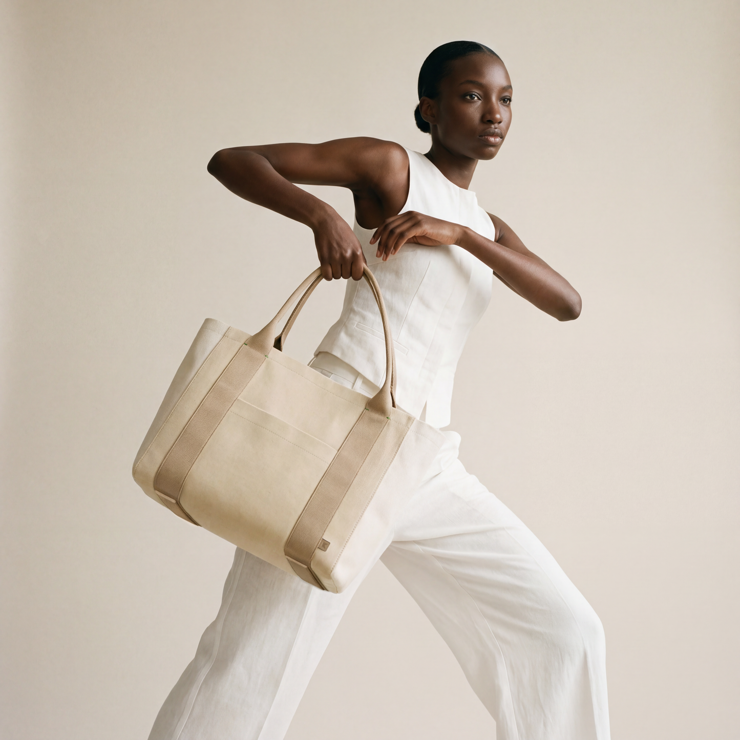 Eden 3-Colour Tote | Medium | Sand