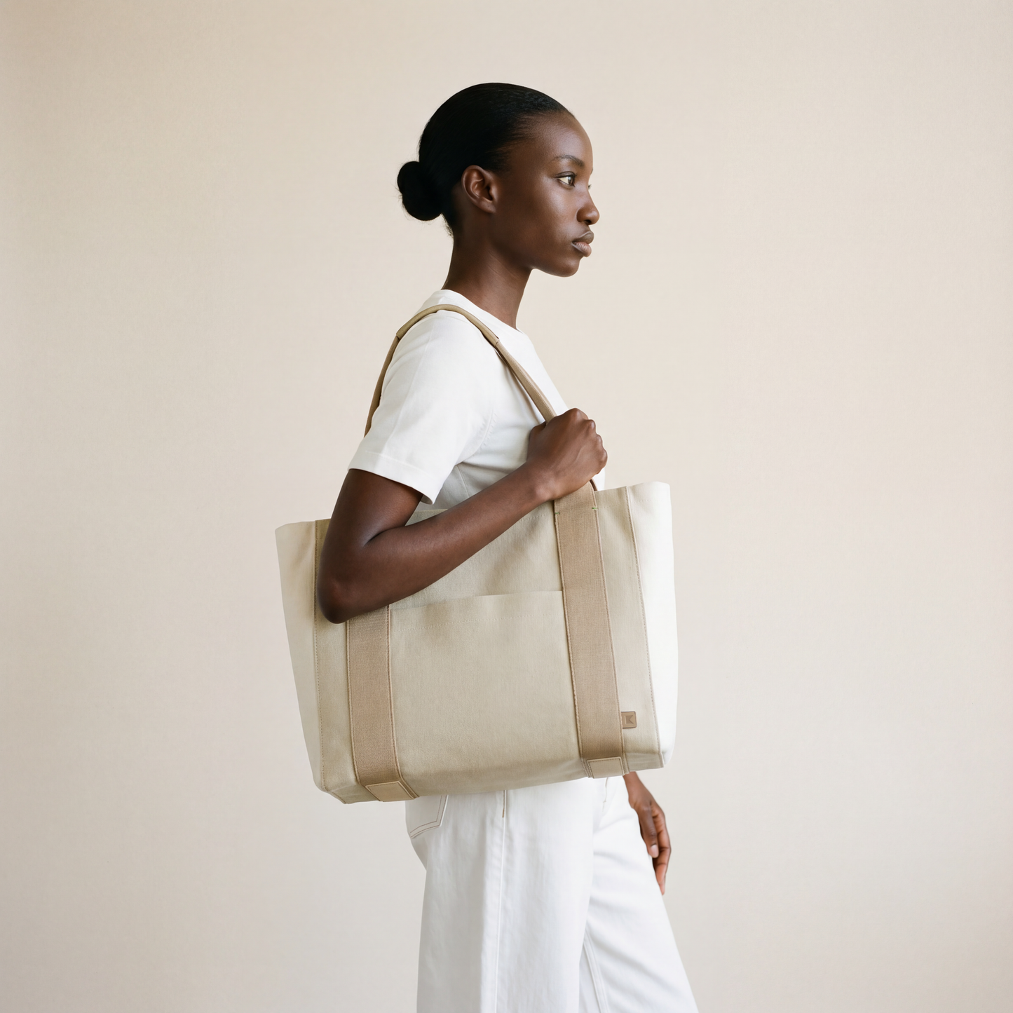Eden 3-Colour Tote | Medium | Sand