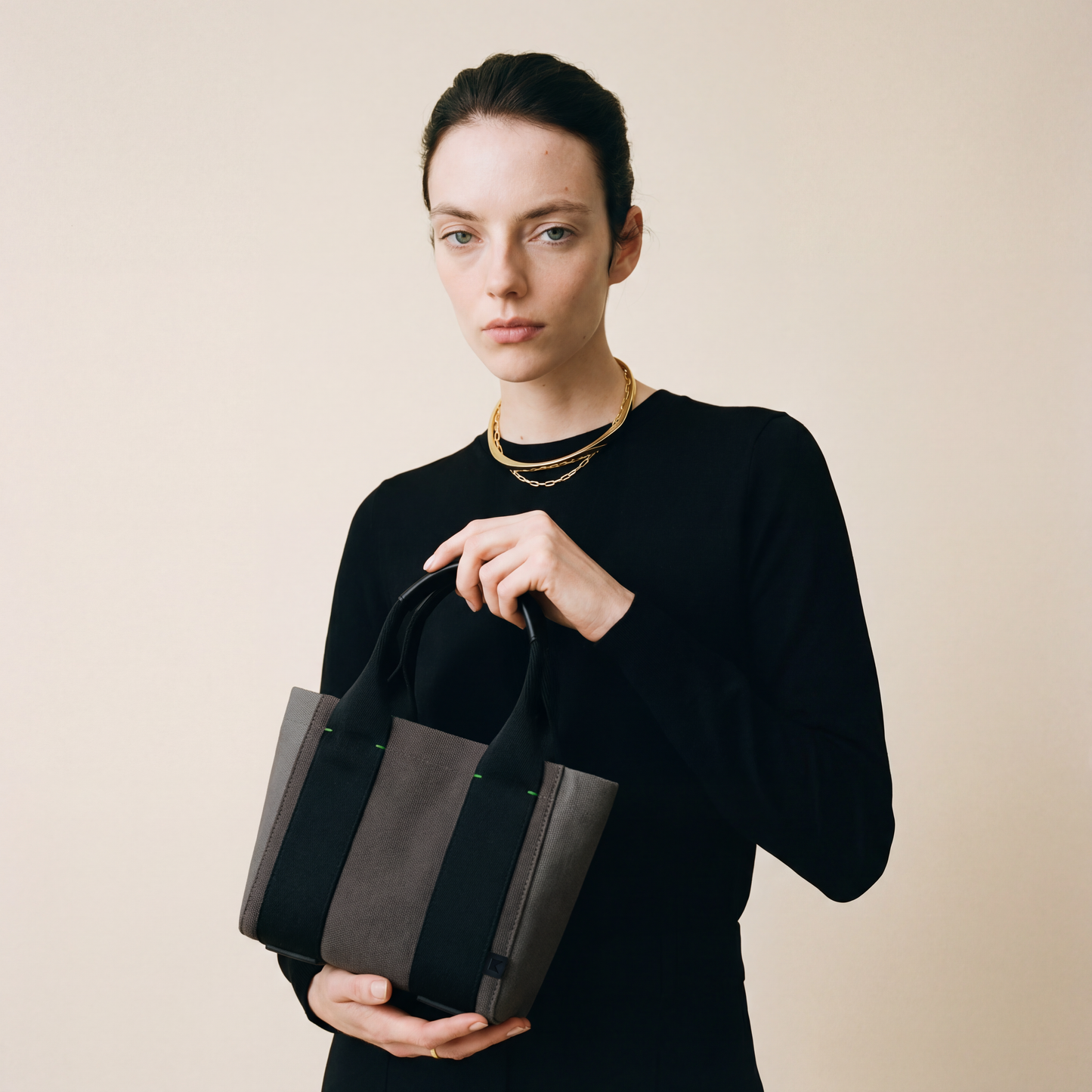 Eden 3-Colour Tote | Mini | Graphite